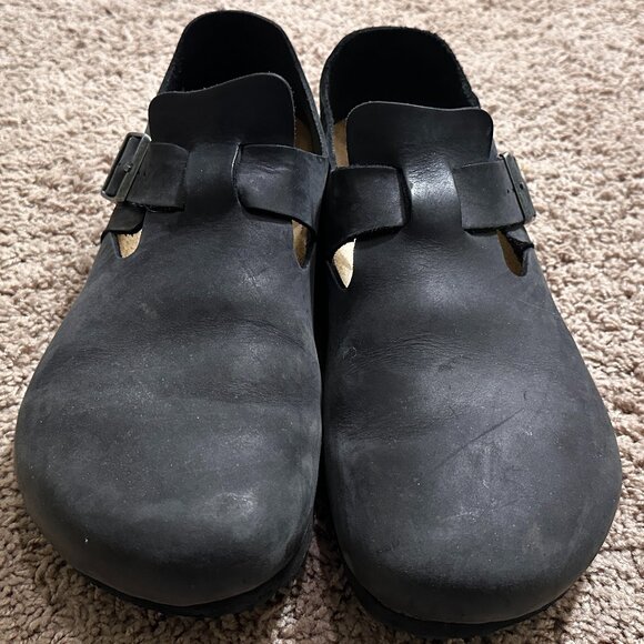 Birkenstock Londons - Black Oiled Leather - Mens 47 (US14) main image 5
